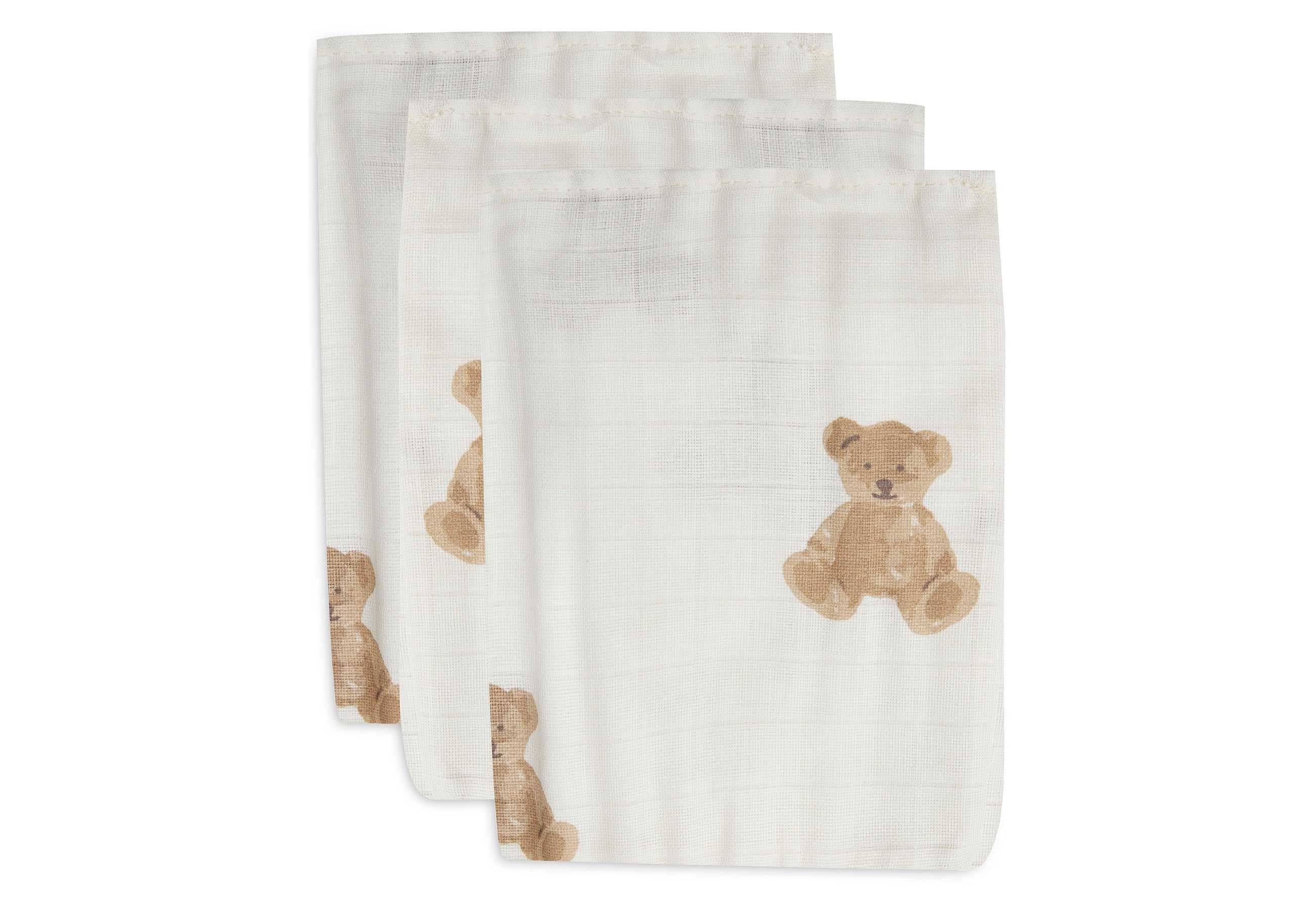 Washcloth Muslin Teddy Bear Pack – Jollein