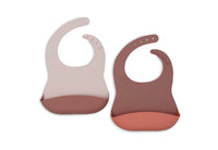 Bib Silicone - Natural Shades - 2 Pack