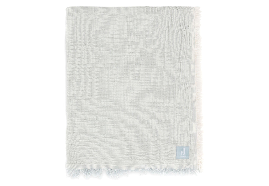Blanket Muslin Fringe Stripe - GOTS