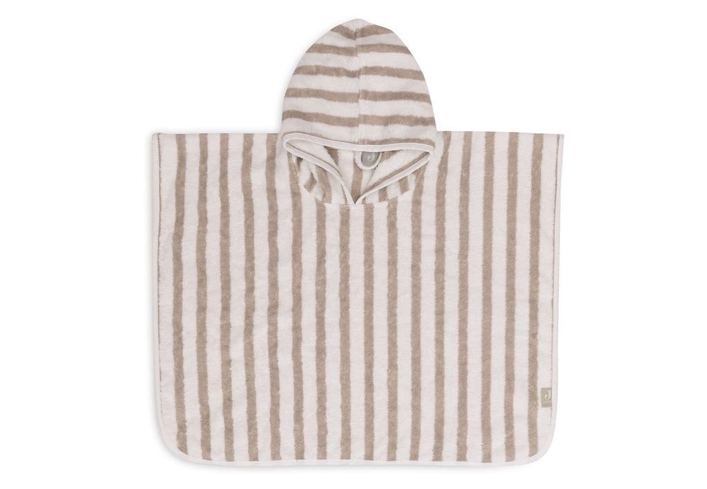 Poncho de bain Stripe Éponge GOTS