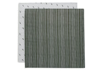 Mullwindeln Hydrophill 70x70cm - Stripe & Olive GOTS - 2 Stück