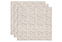 Lange gaze de coton small 70x70cm - Retro Flowers - 3 Unités